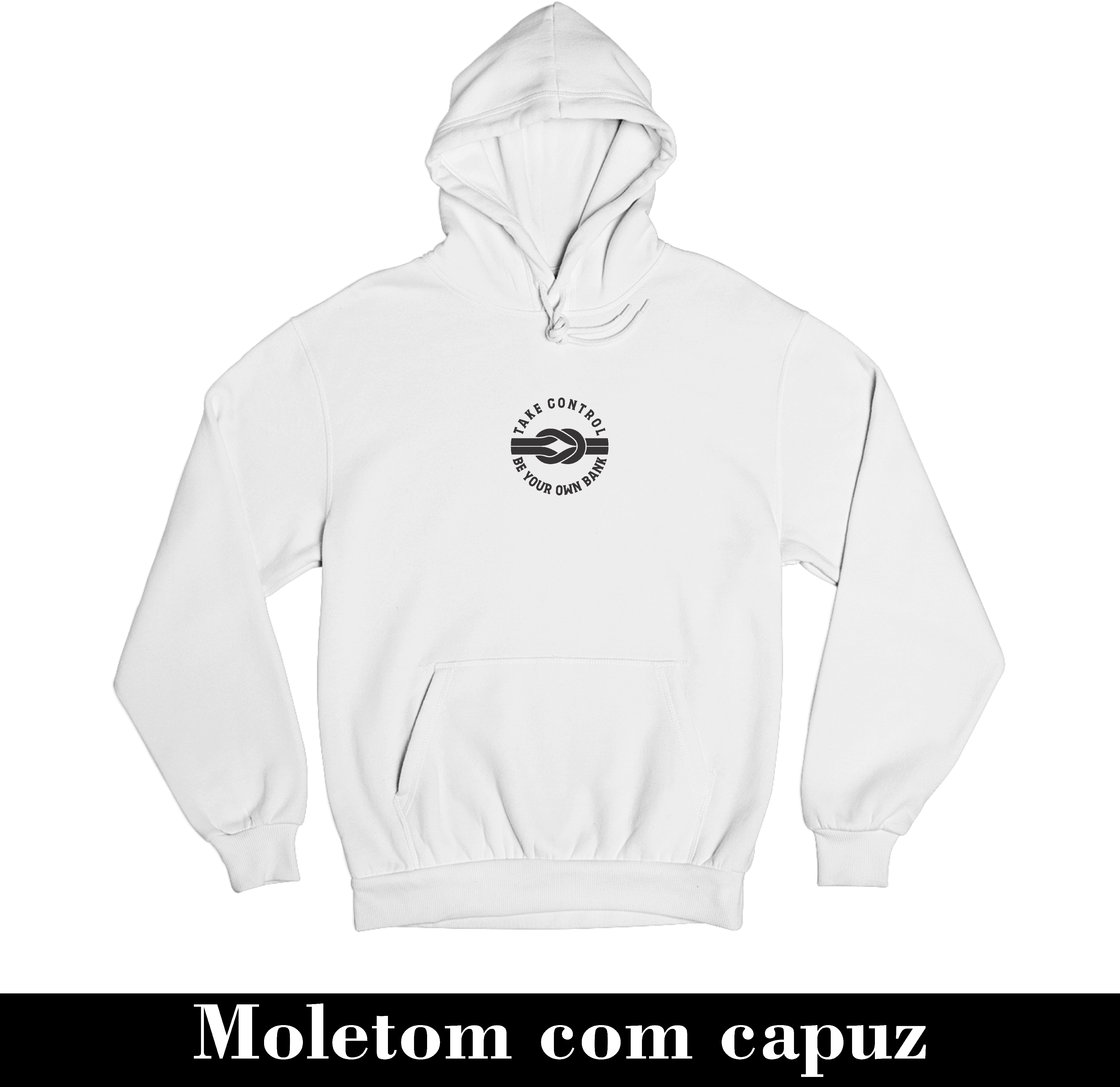 Moletom canguru com capuz Btc